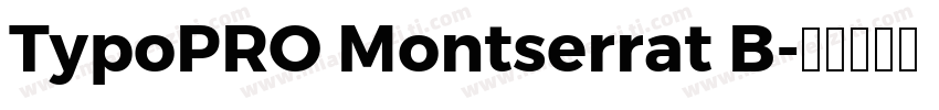TypoPRO Montserrat B字体转换